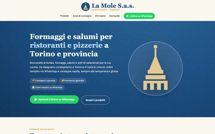 La Mole, Alpignano, il sito visto da computer